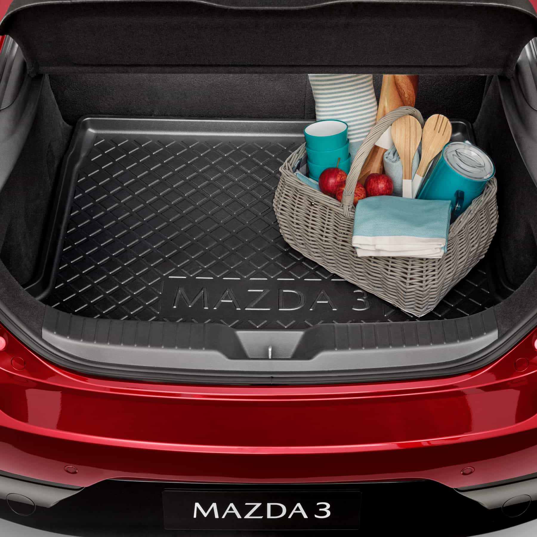 Mazda 3 hatchback cargo outlet tray